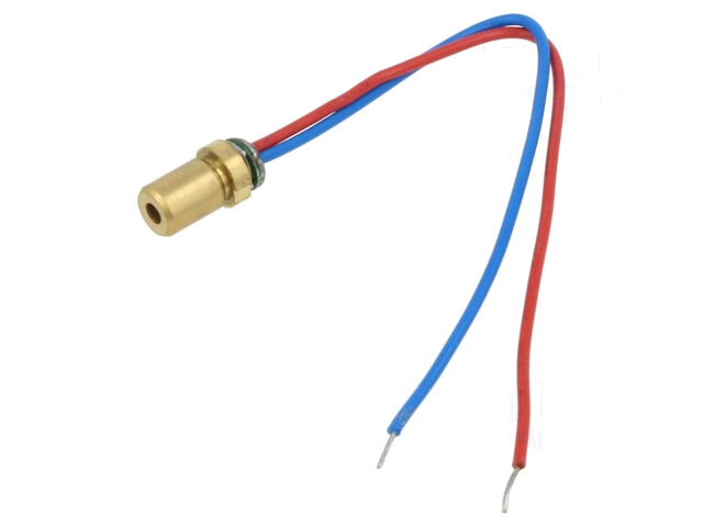 Module: laser; 1mW; rood; punt; 650nm; 2,7÷3,3VDC; 10÷30mA Module: laser; 1mW; rood; punt; 650nm; 2,7÷3,3VDC; 10÷30mA